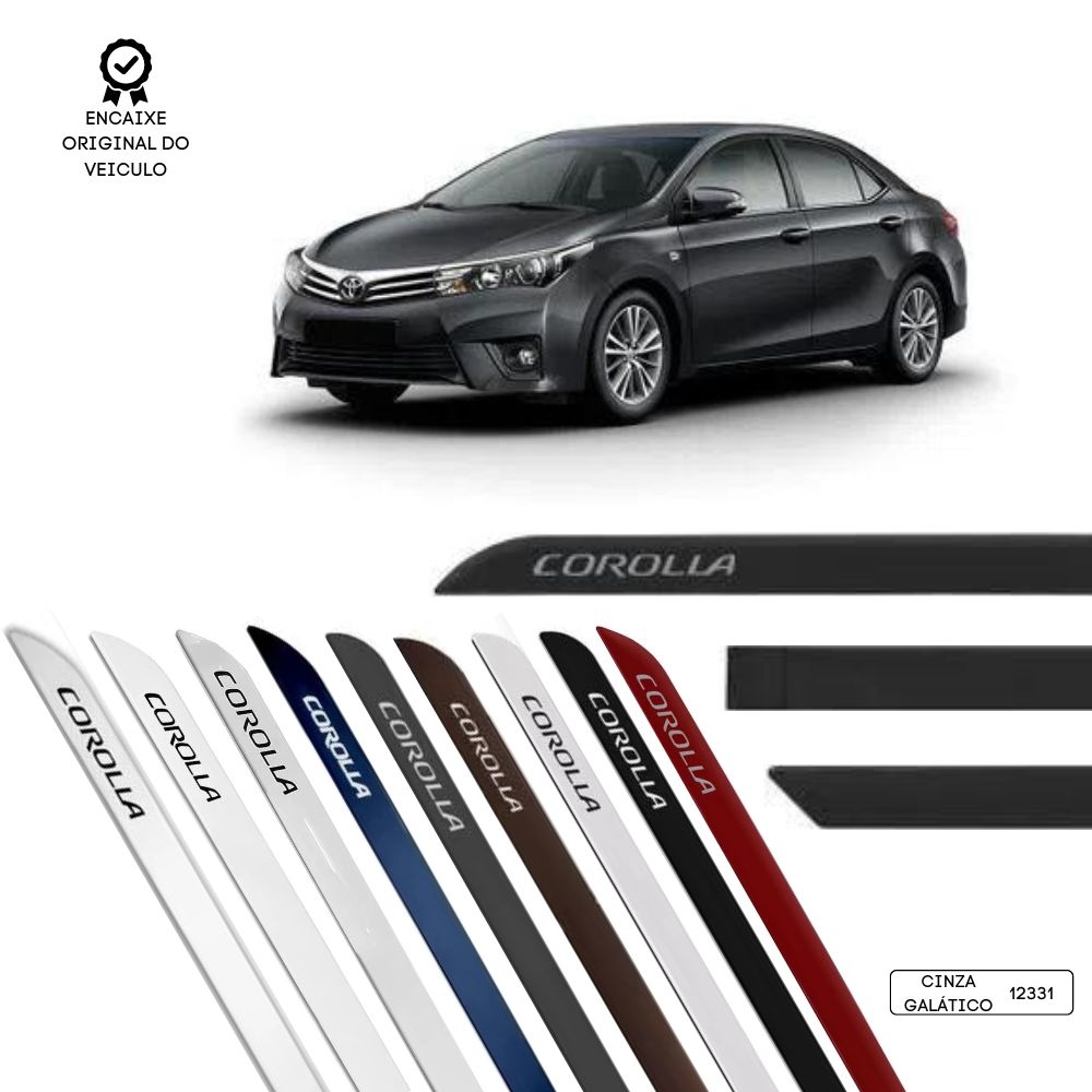 Friso Lateral Facão Corolla 2015/2022 TOP MIX - Cinza Galático