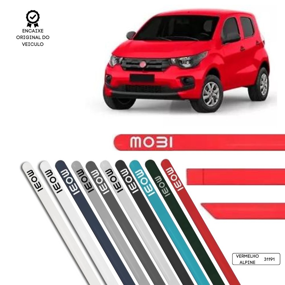 Friso Lateral Redondo Mobi TOP MIX - Vermelho Alpine