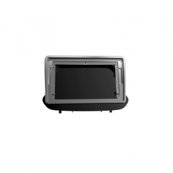 Moldura FIAMON 9 Pol - Chevrolet GM Onix 2021 - Preto Fosco c/ Friso Prata