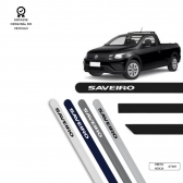Friso Lateral Facão Saveiro TOP MIX - Preto Ninja