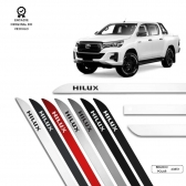 Friso Lateral Facão Hilux Cabine Dupla TOP MIX - Branco Polar