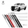 Friso Lateral Facão Hilux Cabine Dupla TOP MIX - Branco Polar