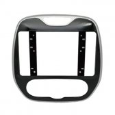 Moldura FIAMON Padrão Pioneer - Renault Captur 2017/2021 - Black Piano c/ Friso Prata - 4218