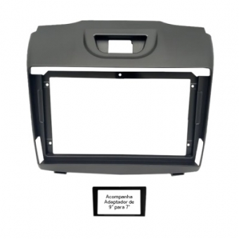 Moldura FIAMON 9/7 Pol - Chevrolet GM S-10 e TrailBlazer 2013/2015 - Preto