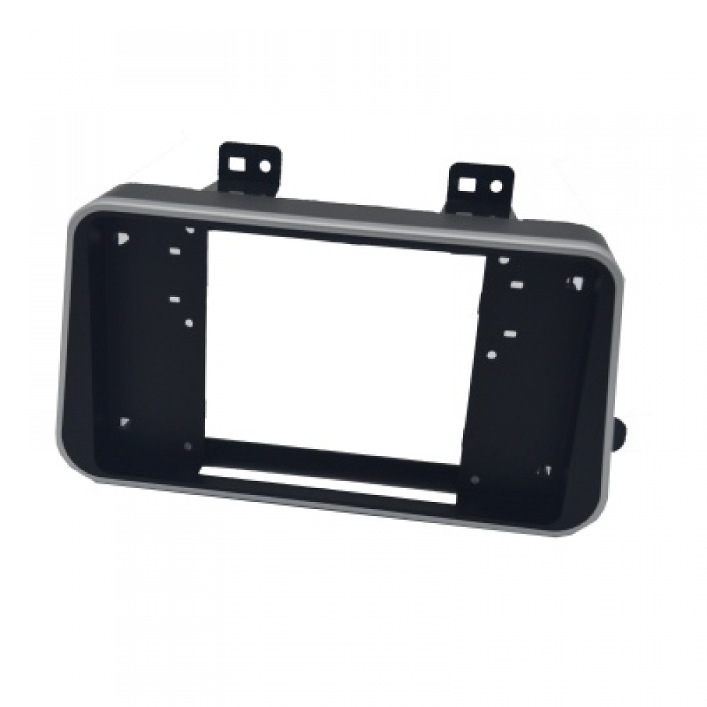 Moldura FIAMON Padrão Pioneer - Nissan Kicks 2016/2021 - Preto Fosco c/ Friso Prata - 4180