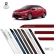 Friso Lateral Facão Corolla 2015/2022 TOP MIX - Vermelho Granada