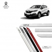 Friso Lateral Facão Captur TOP MIX - Branco Glacier/Niege