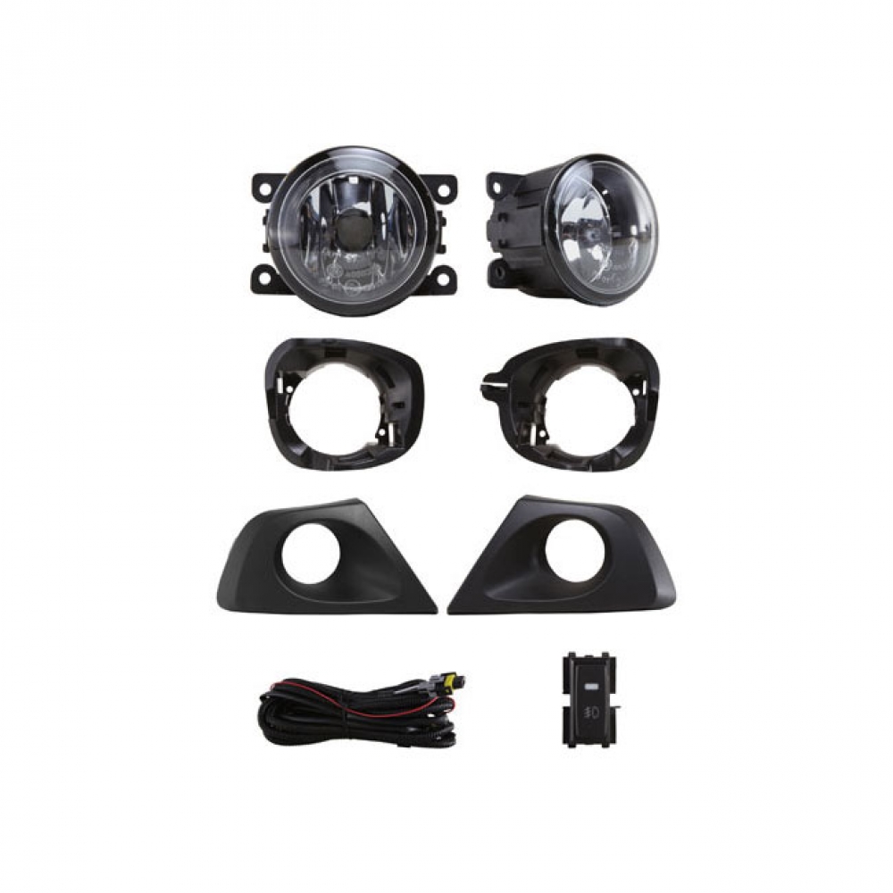 Kit Farol Milha Duster 2015/2021 com Moldura Preta Shocklight - SL-221210