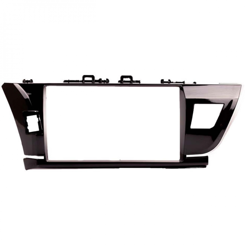 Moldura EXPEX 10 Pol - Toyota Corolla GLI 2014/2017 - Black Piano c/ Acabamento Prata - EPX10TO002