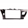 Moldura EXPEX 10 Pol - Toyota Corolla GLI 2014/2017 - Black Piano c/ Acabamento Prata - EPX10TO002