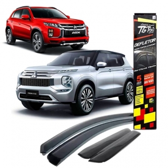 Calha de Chuva Defletor Inteiriça ASX 2010/2020 e Outlander 2020/2022 - 4 Portas - TG POLI
