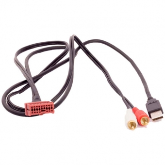 Cabo Auxiliar Adaptador USB/RCA para Hyundai