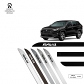Friso Lateral Facão RAV4 TOP MIX - Preto Eclipse