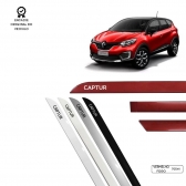 Friso Lateral Facão Captur TOP MIX - Vermelho Fogo