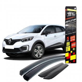 Calha de Chuva Inteiriça Renault Captur 2017/2022 - 4 Portas - TG POLI