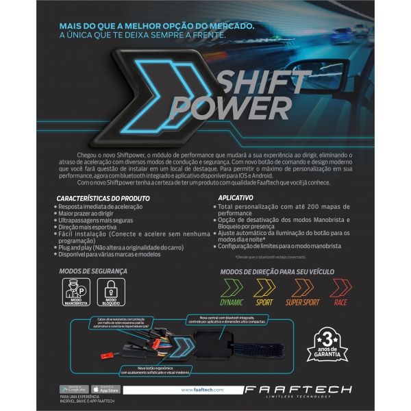 FAAFTECH ShiftPower Bluetooth (FT-SP21+) - Nissan/Renault - FT-SP21+
