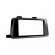 Moldura FIAMON 7 Pol - Nissan Versa 2021 - Black Piano c/ Friso Prata - 4277