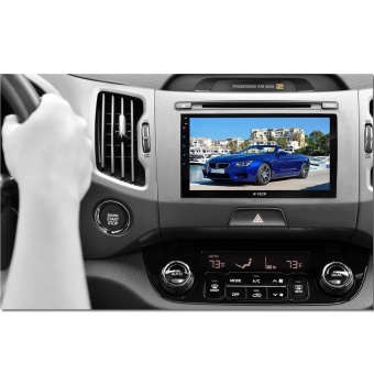 Central Multimídia 1 Din 9 Pol H-Tech c/ Espelhamento BT/USB