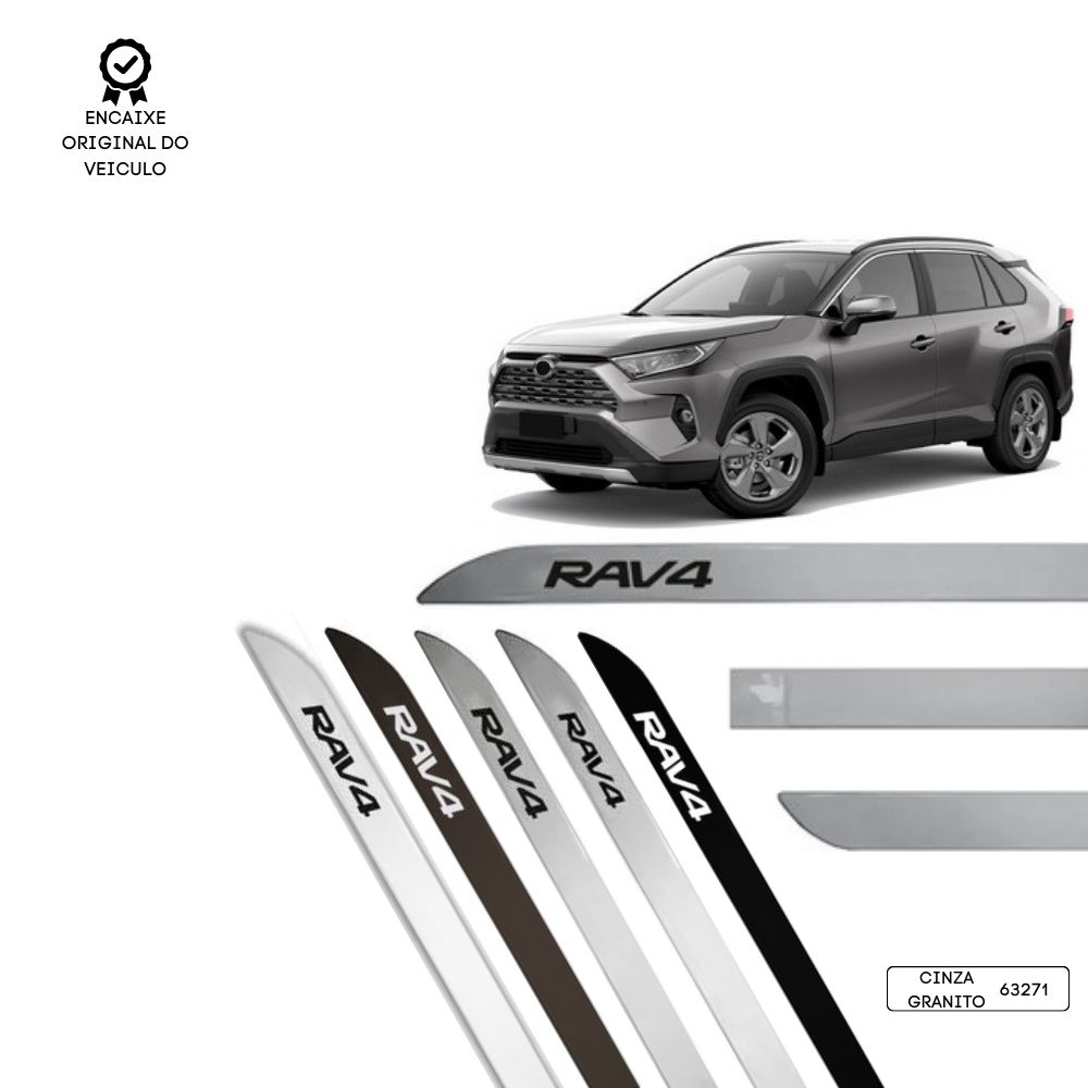 Friso Lateral Facão RAV4 TOP MIX - Cinza Granito