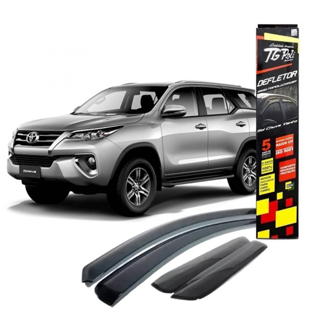 Calha de Chuva Inteiriça Hilux SW4 2016/2022 - 4 Portas - TG POLI