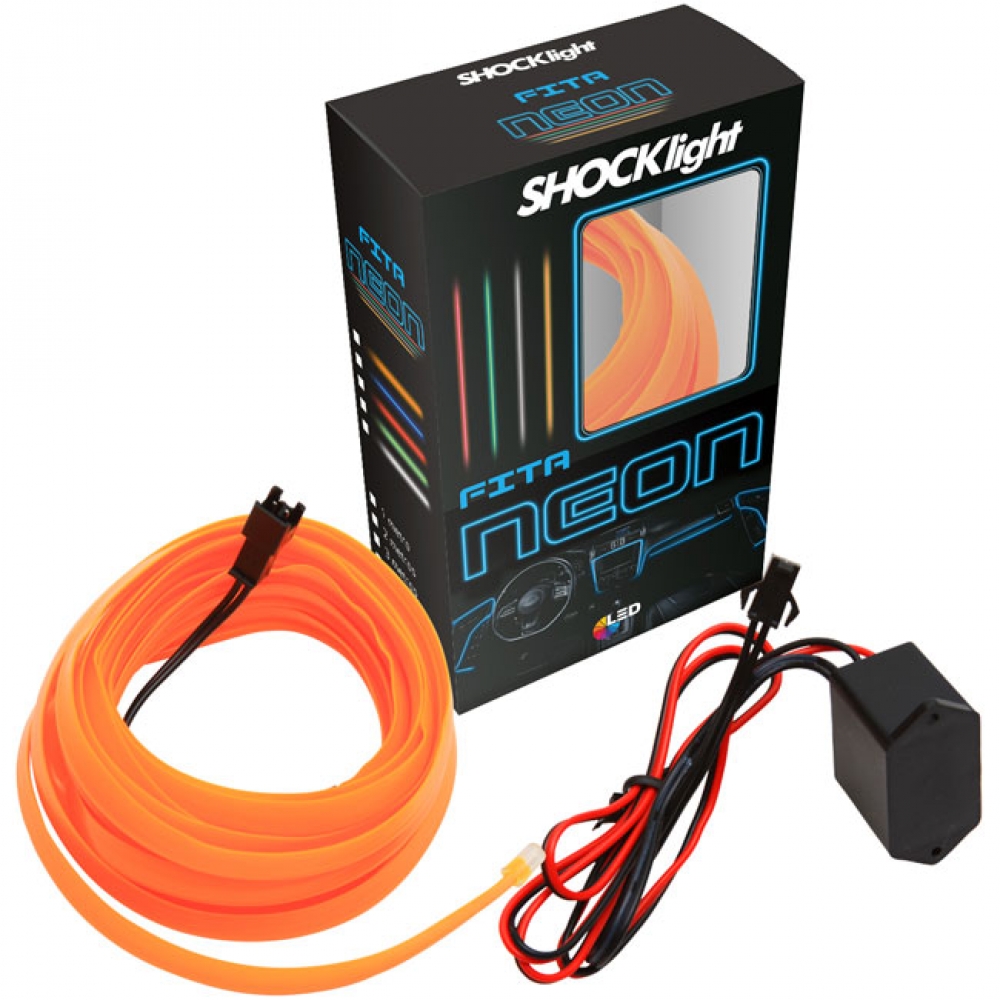 Fita Neon Laranja 5 Metros - SL-FTLA-5