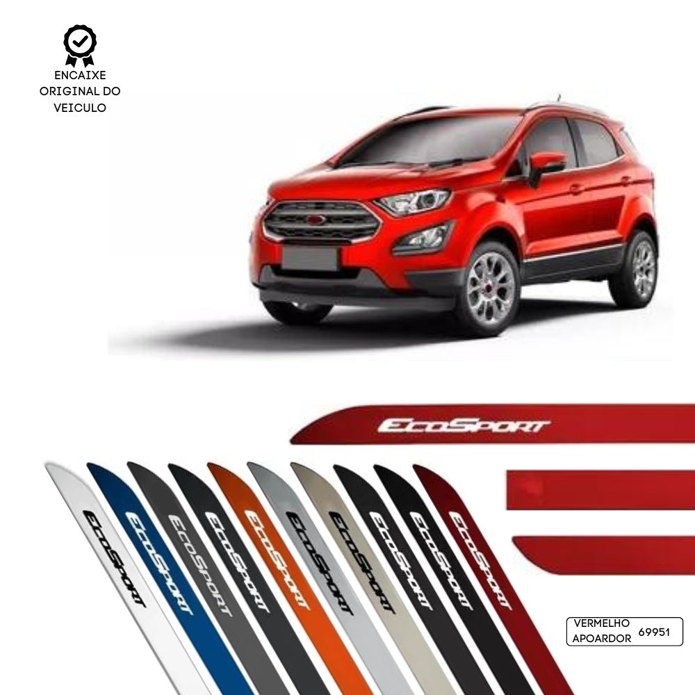 Friso Lateral Facão Ecosport TOP MIX - Vermelho Arpoador