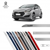 Friso Lateral Facão HB20 TOP MIX - Prata Metal