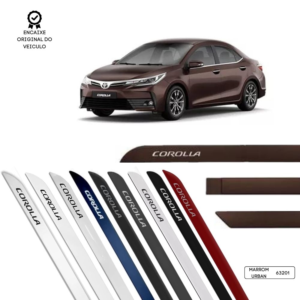 Friso Lateral Facão Corolla 2015/2022 TOP MIX - Marrom Urban