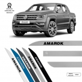 Friso Lateral Facão Amarok TOP MIX - Prata Mojave