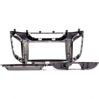 Moldura EXPEX 10 Pol - Hyundai Creta 2016/2021 - Preto c/ Acabamento Prata