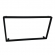 Moldura FIAMON 7 Pol - Honda Fit 2001/2012 e City DX 2009/2012 - Preto - 4056