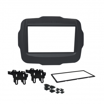 Moldura FIAMON 7 Pol - Jeep Renegade PT Soft 2015/2021 - Preto