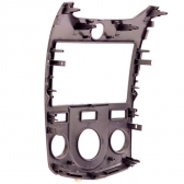 Moldura EXPEX 2Din - Cerato 2009/2012 Ar Analógico - Preto - EPX037