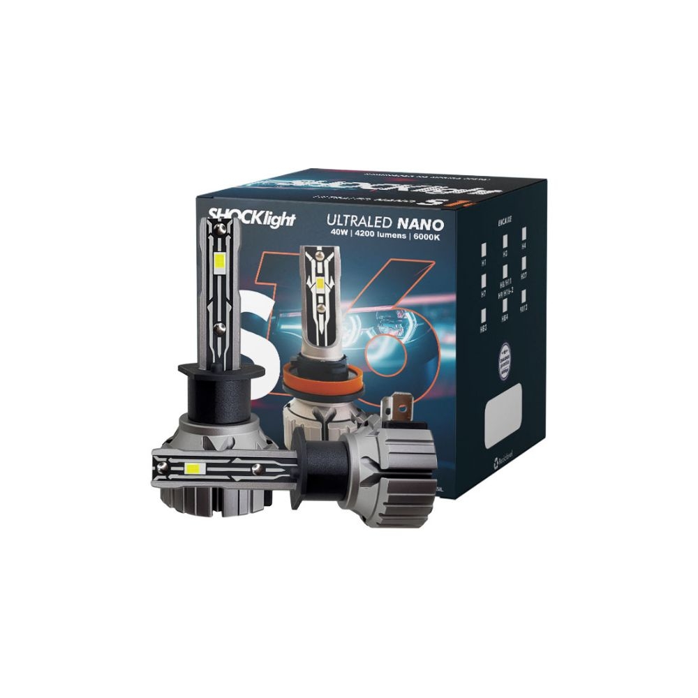 HEADLIGHT S16 NANO H1 6000K 12V 40W 4200LM - SLL-160001