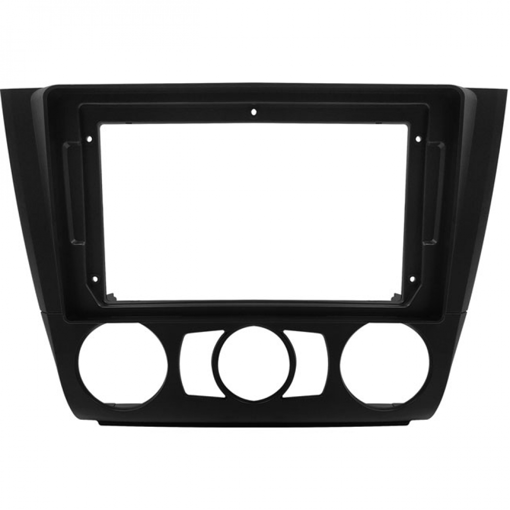 Moldura EXPEX 9 Pol - BMW Série 1 2007/2011 - Ar Manual - Preto - EPX9BM004