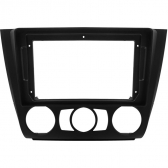 Moldura EXPEX 9 Pol - BMW Série 1 2007/2011 - Ar Manual - Preto - EPX9BM004