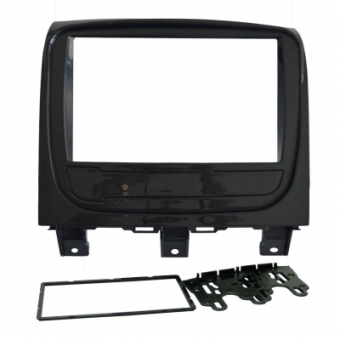 Moldura FIAMON 7 Pol - Fiat Palio Way 2014/2018 - Grafite Escuro Brilhante