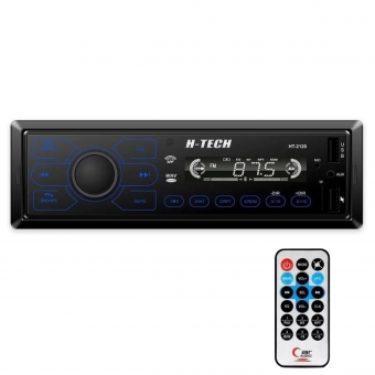 Rádio MP3 H-Tech DSP 4x45W Bluetooth/USB/SD/AUX/FM/Controle remoto