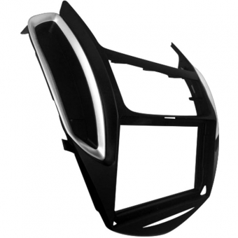 Moldura EXPEX 9 Pol - Tracker 2014/2016 - Preto c/ Acabamento Prata