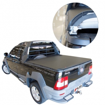 Capota Strada Locker Cabine Estendida 2009/2013 c/Estepe s/Gancho - Flash Force - FLASH COVER