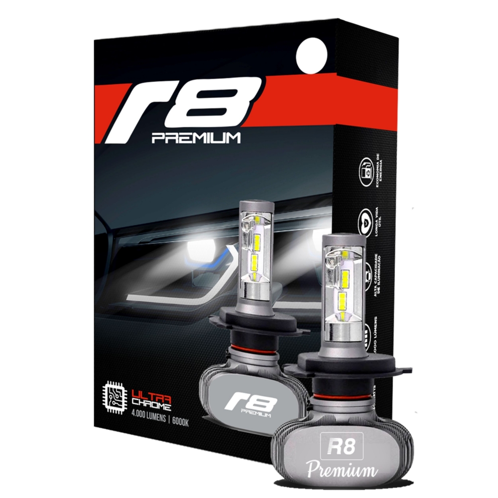 Par Led Premium R8 H8/H11 6000K 36W 8000LM - S1CSPH11