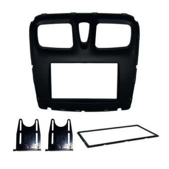 Moldura FIAMON 7 Pol - Renault Sandero/Logan 2014/2020 - Preto Fosco