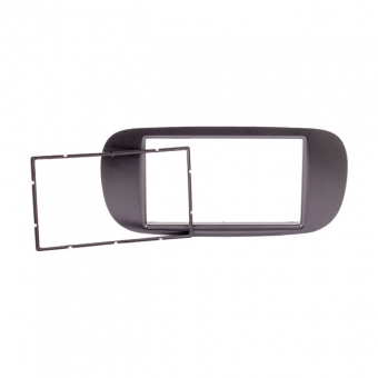Moldura EXPEX 2Din - Fiat 500 2007/2019 - Preto