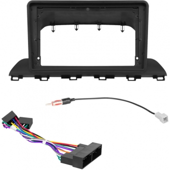 Kit Moldura EXPEX 9 Pol - HB20 2020/2022 - Preto