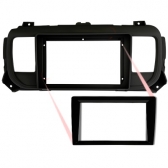 Moldura FIAMON 7/9 Pol - Peugeot Expert/Citroen Jumpy/Fiat Scudo - Preto Fosco - 4997