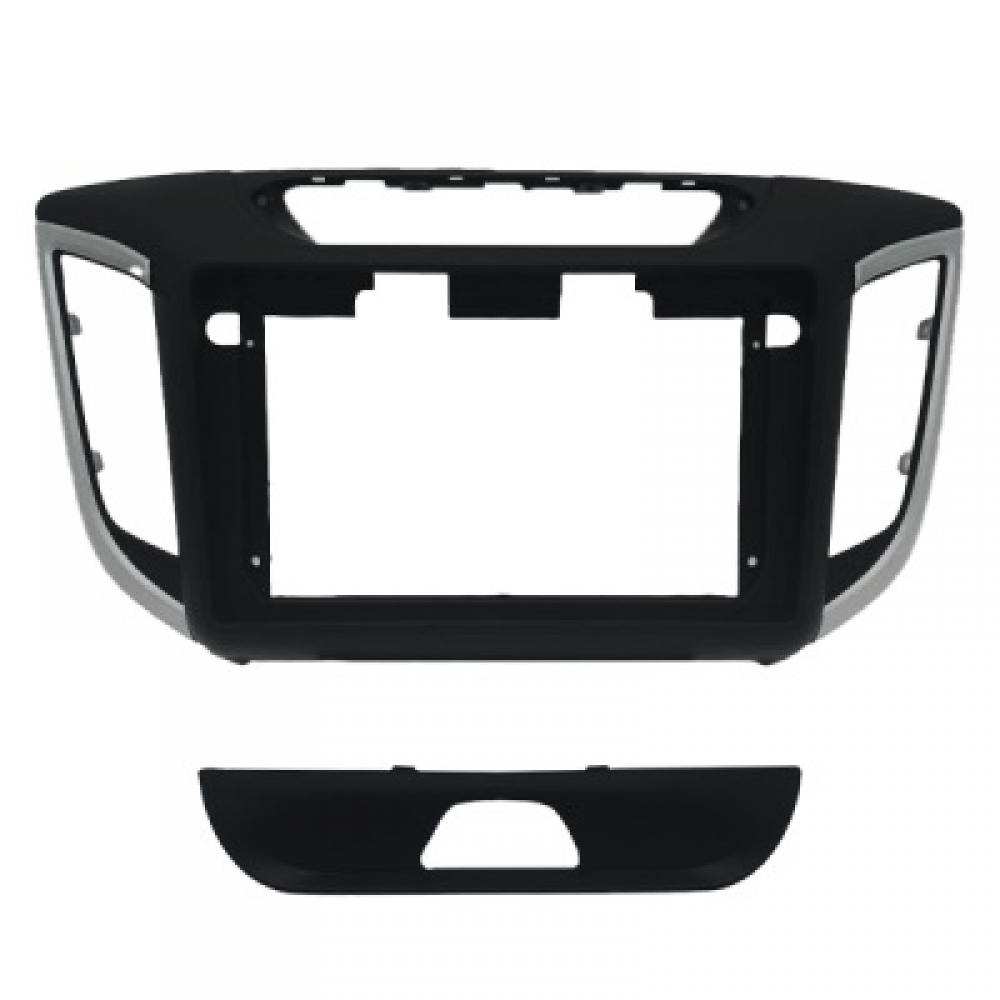 Moldura FIAMON 9 Pol - Hyundai Creta 2014/2021 - Preto c/ Friso Original - 4100
