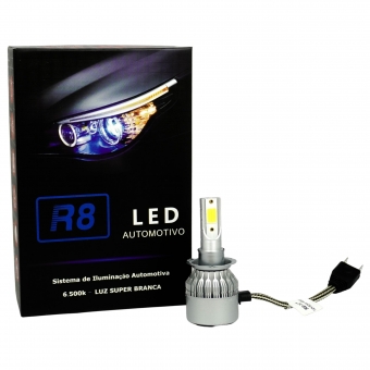 HEADLIGHT LED R8 H7 6500K 36W 3800LM