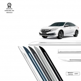 Friso Lateral Facão New Civic 2017/2021 TOP MIX - Branco Taffeta
