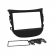 Moldura FIAMON 7 Pol - Hyundai HB20 2012/2019 - Preto - 2375
