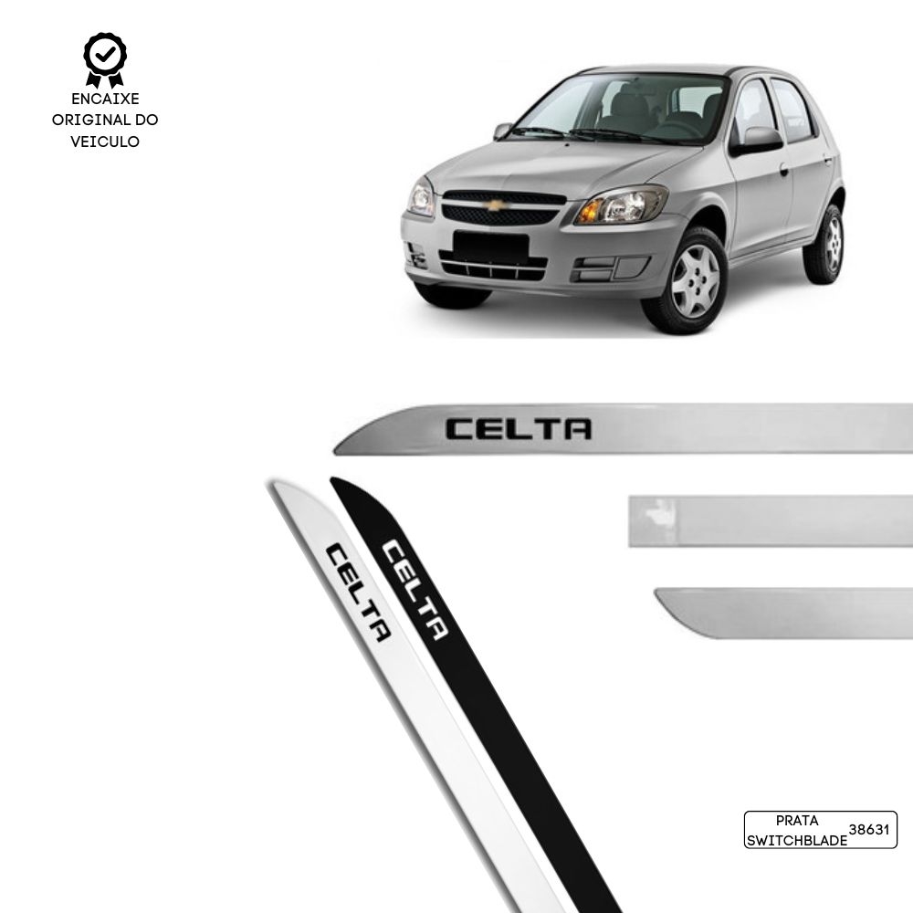 Friso Lateral Facão Celta TOP MIX - Prata Switchblade